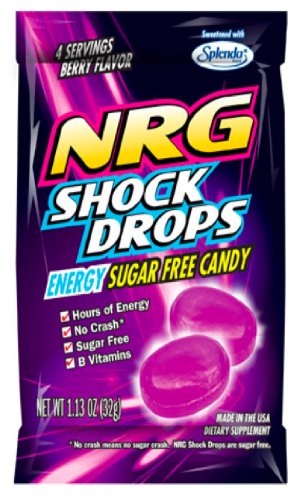 Nrg Shock Drops 1.13 Oz Bag, Sugar Free, Uses Splenda logo