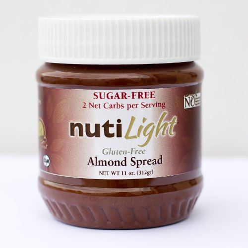 Nutilight – Sugar Free, Low Carb, Almond and Cocoa Spread 11 Oz. Jar logo