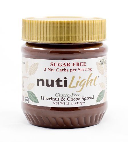 Nutilight – Sugar Free, Low Carb, Hazelnut and Cocoa Spread 11 Oz Jar – 4 Pack logo