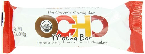 Ocho Candy Organic Candy Bar, Mocha, 1.2 Ounce (Pack of 18) logo