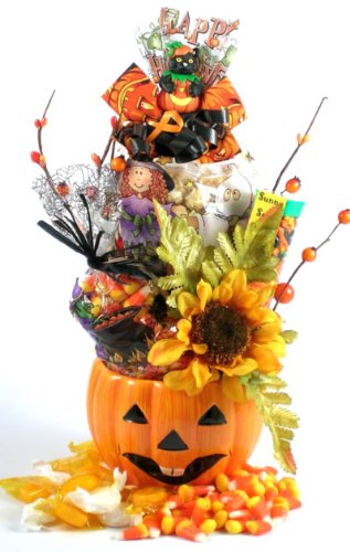 Oh, Great Pumpkin! | Festive Halloween Gift Planter With Halloween Candies logo