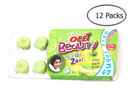 Ole Beauty Wild Apple Soda Flavoured, Sugar Free Candy X 12 Packs logo