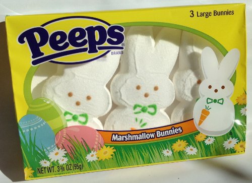 One Pack of Three Large Easter Bunny Peeps logo