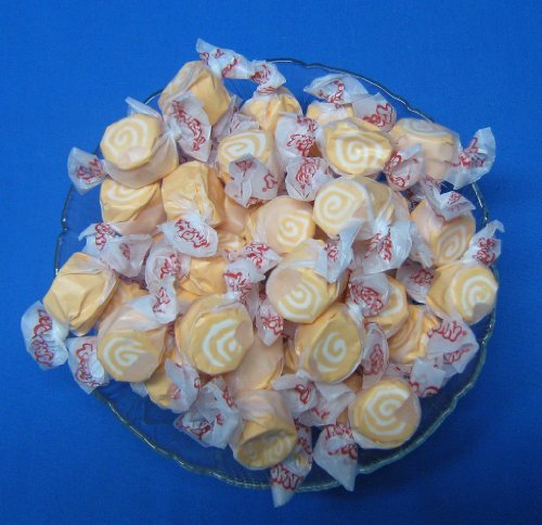 Orange Creme Flavored Taffy Town Salt Water Taffy 2 Pound logo