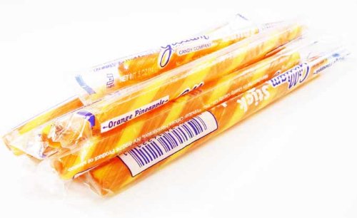 Orange Pineapple Old Fashioned Hard Candy Sticks: 10 Count (individually Wrapped) logo