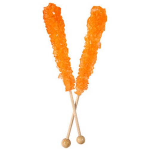 Orange Rock Candy Sticks (unwrapped) 60 Count logo