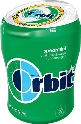Orbit Bottle Fridge Pack, Spearmint, 55-count logo