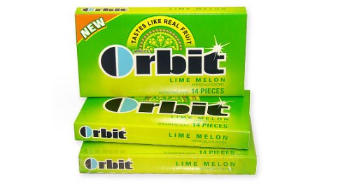 Orbit Gum – Lime Melon, 14 Piece Pak, 12 Count logo