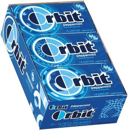 Orbit Gum Peppermint 12 Count (12 Pieces) logo
