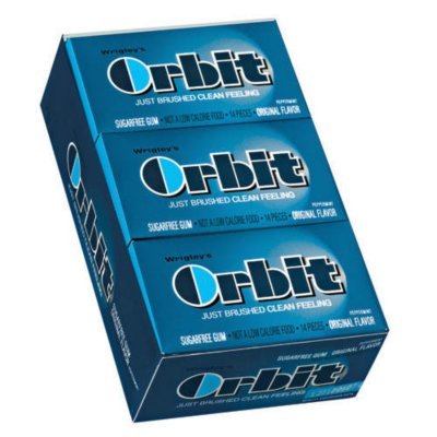 Orbit Gum – Peppermint, 14 Piece Pak, 12 Count logo