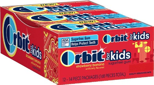 Orbit Gum Sticks For Kids, Strawberry Banana, 0.93 Ounce (Pack of 12) logo