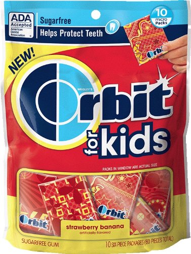 Orbit Gum Sticks For Kids, Strawberry Banana, 4.02 Ounce logo