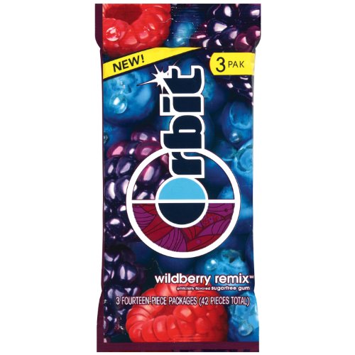 Orbit Gum, Wildberry Remix, 2.81 Ounce logo