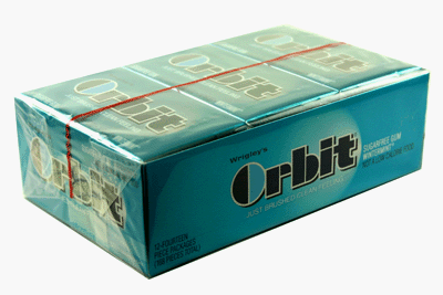 Orbit Gum Wintermint 12 Pack Box logo