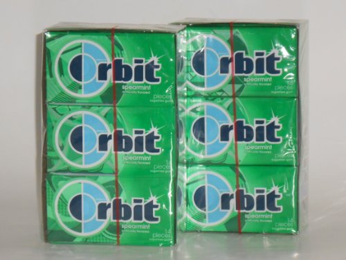 Orbit Spearmint Sugarfree Gum (2 Boxes = 24 Packages) logo