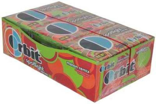 Orbit Spotlight Serie Melon Remix Gum Sugarfree – 14 Pieces 12 Ct (168 Pieces) logo