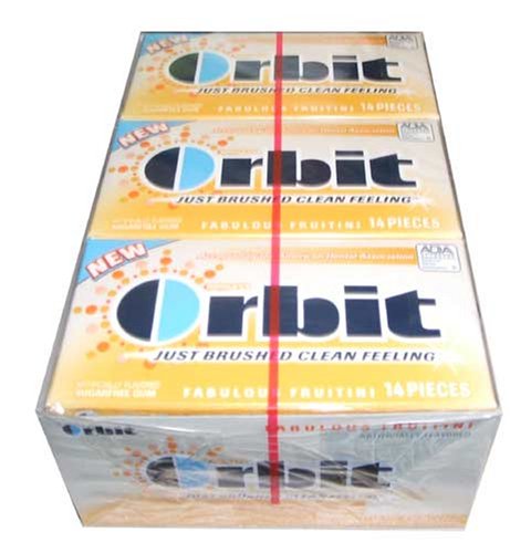 Orbit Sugarfree Gum Fabulous Frutini, 14-piece Pack (Pack of 12) logo