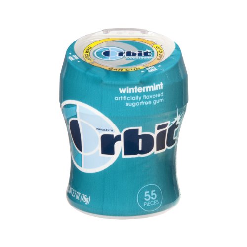 Orbit Sugarfree Gum Wintermint, 55 Ct (Pack of 4) logo