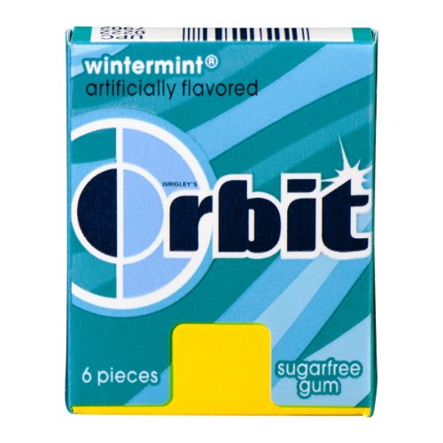 Orbit Sugarfree Gum Wintermint, 6 Ct (Pack of 24) logo