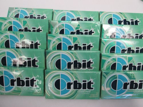 Orbit Sweet Mint Naturally & Artificially Flavored Long Lasting Sugarfree Chewing Gum – 15 Packs Of 14 Pieces Sugar Free Gum (210 Pieces Total) logo