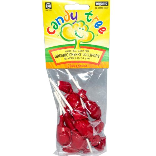 Organic Cherry Lollipops, 2.4 Oz (70 G) logo