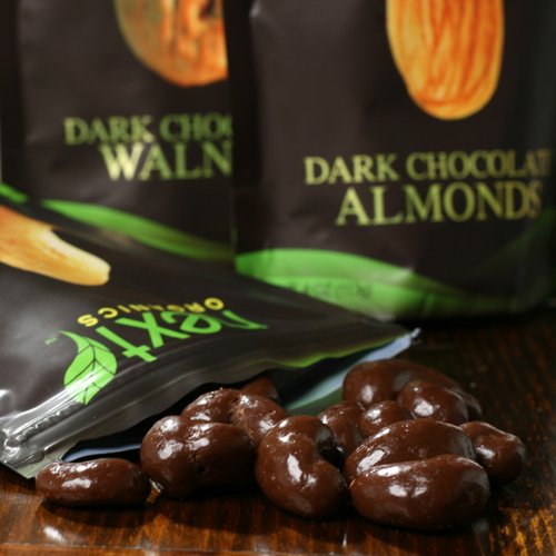 Organic Dark Chocolate Dipped Nuts – Almond (4 Ounce) logo