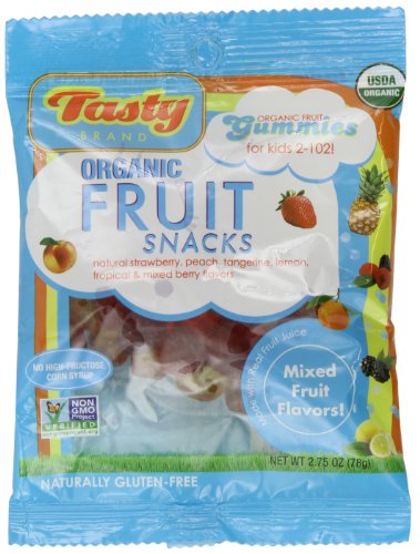 Organic Mixed Fruit Gummy Snack, 2.75 Ounce Bag — 12 Per Case. logo