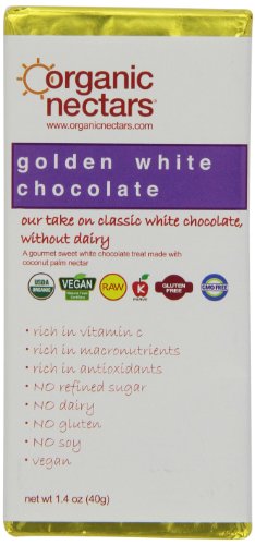 Organic Nectars Golden White Chocolate Bar, 1.4 Ounce Bar (Pack of 3) logo