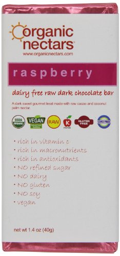 Organic Nectars Raspberry Chocolate Bar, 1.4 ounce Bar (Pack of 3) logo