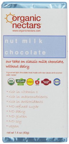 Organic Nectars Raw Cacao Chocolate Bar, Nut Milk Chocolate, 1.4 ounce Bar (Pack of 3) logo