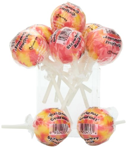 Original Gourmet Lollipops, Strawberry Banana, 30 Count (Pack of 30) logo