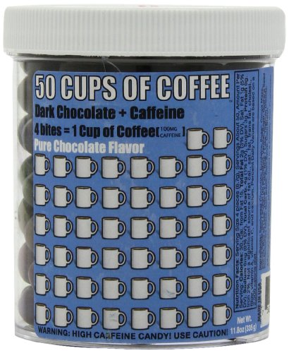 Osmanium Candy Company 50 Cups Of Coffee Chocolate Bar, Pure Dark, 11.8 Ounce logo