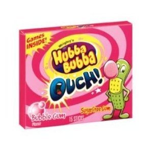 Ouch Gum Hubba Bubba Sugar Free Gum 10 Count logo