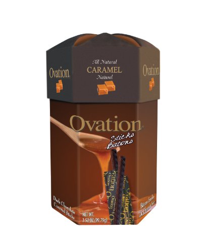 Ovation Caramel Milk Chcolate Sticks, (32 Individually Wrapped Sticks) Limited Time logo