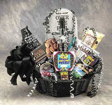 Over The Hill Birthday Gift Basket -medium logo