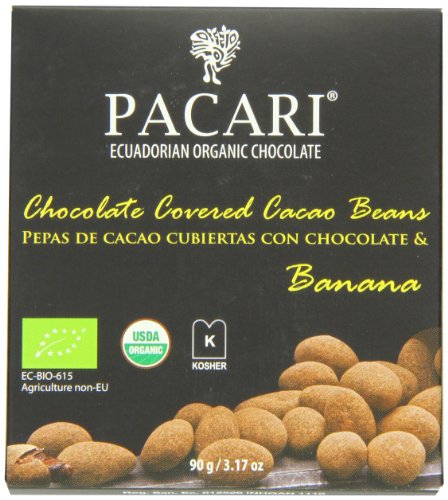 Pacari Ecuadorian Organic Chocolate Cacao Bean Banana, 3.17 ounce (Pack of 5) logo