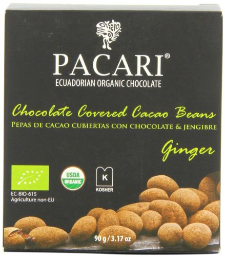 Pacari Ecuadorian Organic Chocolate Cacao Bean Ginger, 90-gram Boxes (Pack of 5) logo