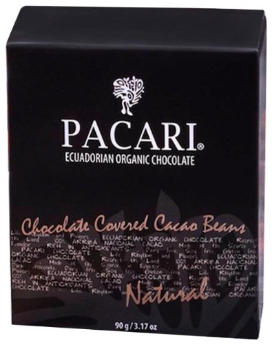 Pacari Ecuadorian Organic Chocolate Cacao Bean Natural, 90-gram Box (Pack of 5) logo