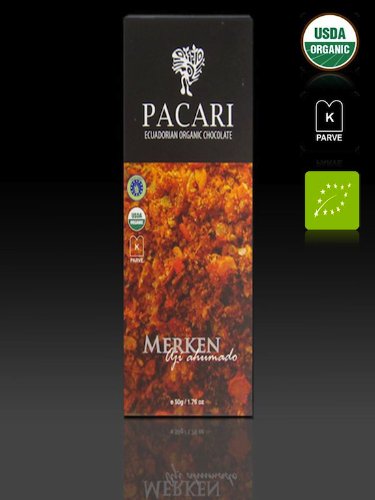 Pacari Ecuadorian Organic Chocolate Merken (slightly Spicy) – Aji Ahumado, 1.76 ounce (Pack of 5) logo