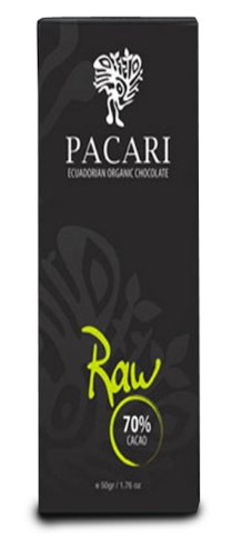 Pacari Ecuadorian Organic Chocolate Raw 70%, 1.76 ounce (Pack of 5) logo