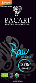 Pacari Ecuadorian Organic Chocolate Raw 85%, 1.7 Oz logo