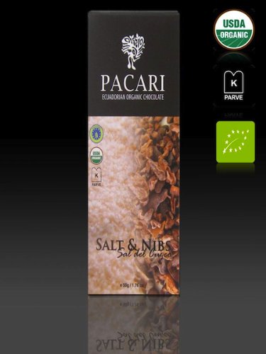 Pacari Ecuadorian Organic Chocolate Salt & Nibs – Sal Del Cuzco, 1.76 ounce (Pack of 5) logo