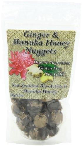 Pacific Resources Nugget Candies, Ginger and Manuka Honey, 100-gram logo