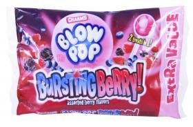 pack of 4 Bags Charms Blow Pop Bursting Berry Assorted Berry Flavors 23.4 Oz 5 Flavors Made In Usa logo
