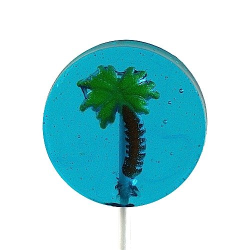 Palm Tree In Round Lollipop logo