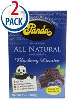 Panda All Natural Licorice Blueberry — 7 Oz Each / Pack of 2 logo