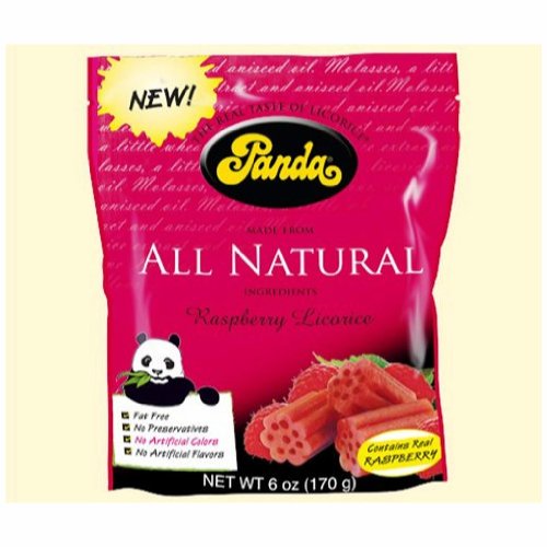 Panda All Natural Raspberry Licorice (12×6 Oz) logo