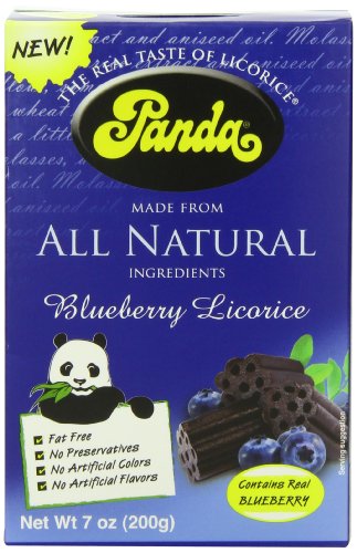 Panda Blueberry Licorice Chews, 7 ounce (Pack of 6) logo