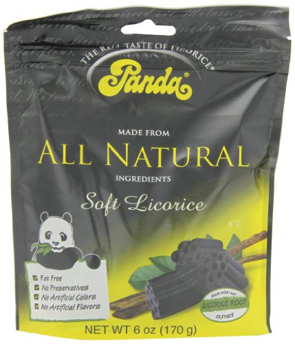 Panda Licorice, Licorice Chews, 6 ounce Bags (Pack of 12) logo