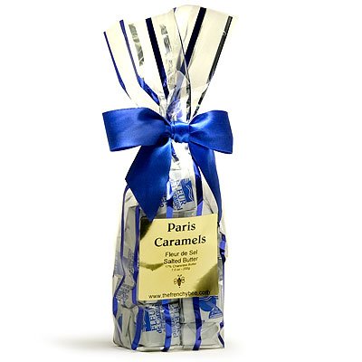 Paris Caramels – 17% Charentes-poitou French Butter – Fleur De Sel Salt Caramels Gift Bag – 20 Pcs. logo